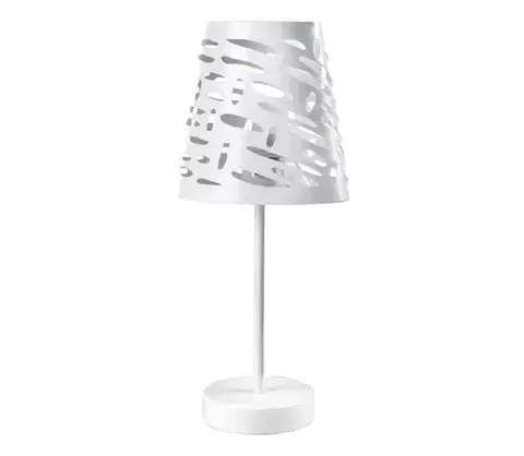 Lampy ONLI - Stolná lampa RICKY 1xE14/10W/230V 28 cm biela 4896/L
