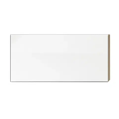 Kuchynské horné skrinky KONDELA Line White G60OK horná kuchynská skrinka biela / dub sonoma