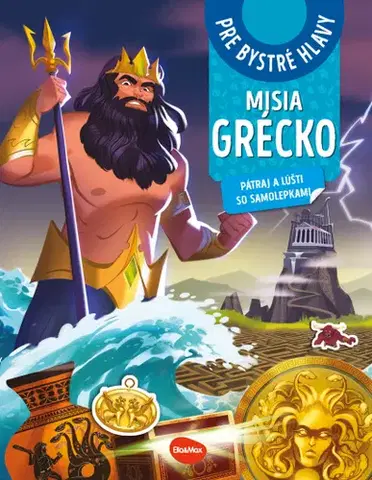 Pre deti a mládež - ostatné MISIA GRÉCKO – Pátraj a lúšti so samolepkami - Amstramgram,El Gunto