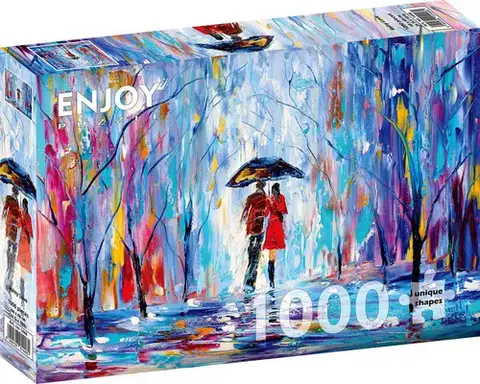 1000 dielikov Enjoy Puzzle Daždivá láska 1000 Enjoy