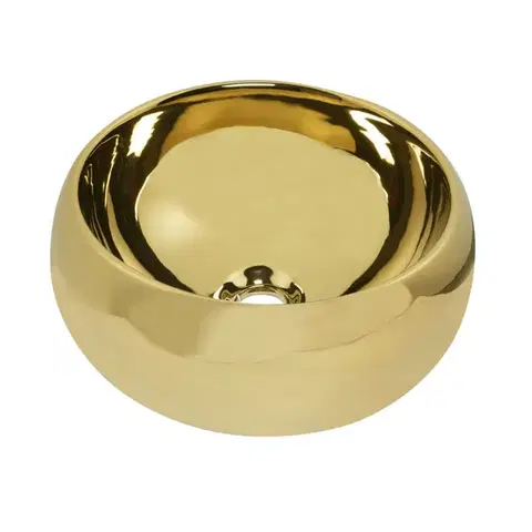 Umývadlá KERRA - Umývadlo na dosku KR-802 Gold (zlaté) 5907548115997