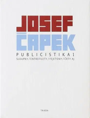 Citáty, výroky, aforizmy, príslovia, porekadlá Publicistika 1 - Josef Čapek