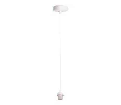 Predlžovacie káble BRILAGI - Napájací kábel PARTY 1xE27/60W/230V, priemer 10 cm, biela 8590828061311