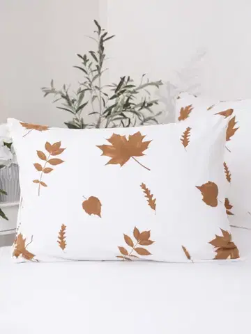 Dekoračné obliečky MKLozkoviny.sk Flanelová obliečka na vankúš 50 x 70 cm - Jeseň-  -