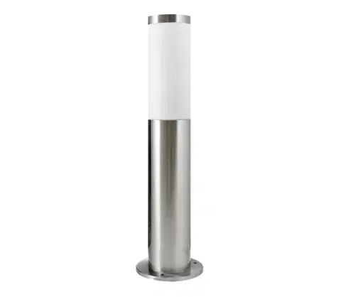 Záhradné lampy  Vonkajšia lampa LIVIA 1xE27/10W/230V 45 cm IP44 strieborná 200501