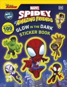Nalepovačky, vystrihovačky, skladačky Marvel Spidey and His Amazing Friends Glow in the Dark Sticker Book