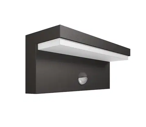 Záhradné lampy Philips 16484/93/P3 - LED Vonkajšie svietidlo so senzorom BUSTAN 2xLED/4,5W IP44 16484/93/P3