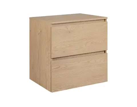 Skrinky do kúpeľne Elvisia Skrinka pod umývadlo s doskou SIMPLE Light oak D60/1 | 60 cm