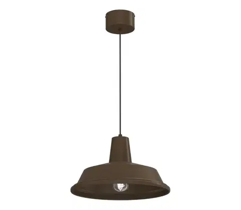 Svietidlá  Závesný luster na lanku CLASS 1xE27/15W/230V hnedý 9265