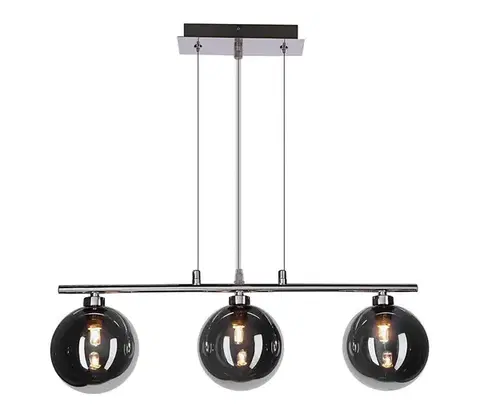 Svietidlá  Luster na lanku SOMUL 3xG9/20W/230V dymovo čierny 33-44242