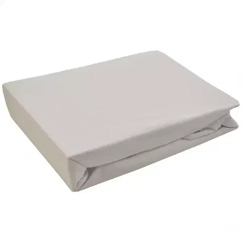 Bytový textil Plachta na posteľ Jersey 120x200 biela 001