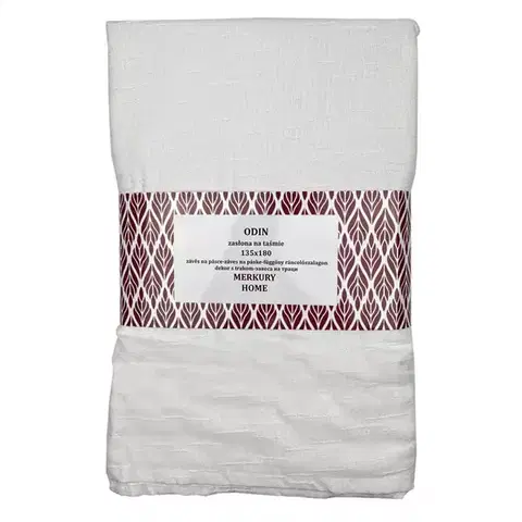 Závesy do spálne Záves Odin na páske 135x180 biela Merkury Home