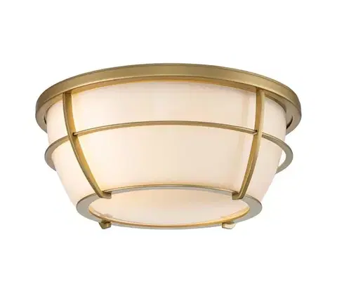 Svietidlá Elstead Quoizel QZ-CHANCE-F-PNBR- Kúpeľňové stropné svietidlo CHANCE 2xE27/60W/230V IP44 QZ-CHANCE-F-PNBR