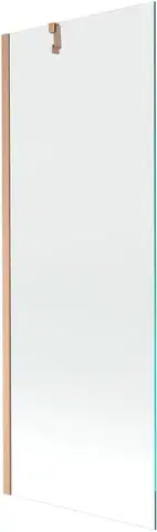 Sprchové dvere MEXEN/S - Next vaňová zástena FIX 70 x 150, transparent, meď kartáčovaná 895-070-000-00-00-65