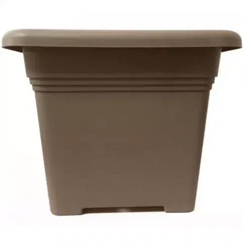 Záhrada Kvetináč hranatý ZORA taupe 19cm