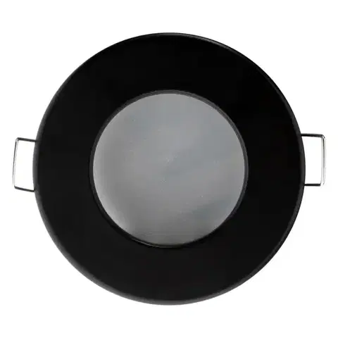 LED zápustené svietidla Podhľadové svietidlo  Aqus okrúhle čierne