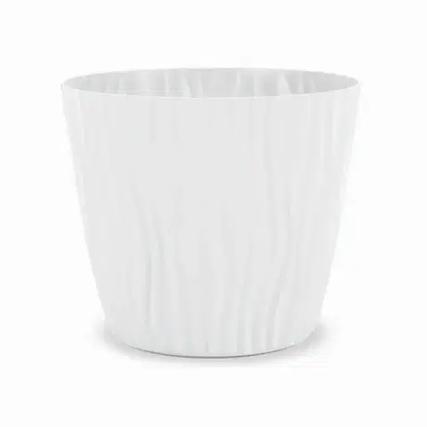 Záhrada Kvetináč Sahara 14x12h 1,4lt Biely Ws14