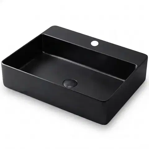Umývadlá Umývadlo na dosku Rectangle black 1/0