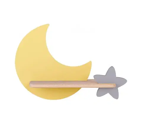Svietidlá  LED Detské nástenné svietidlo s poličkou MOON LED/5W/230V 21-76731