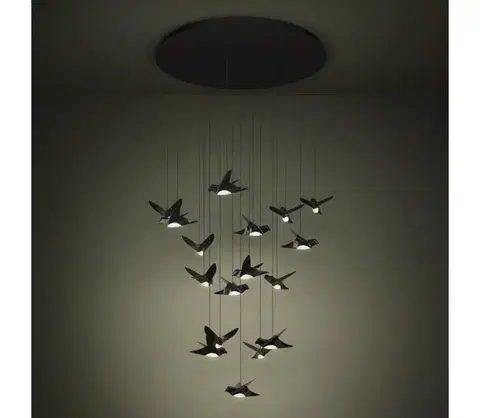 Svietidlá Eglo 390352 - LED Stmievateľný luster na lanku PARATEBUENO 17xLED/3W/230V čierna 390352