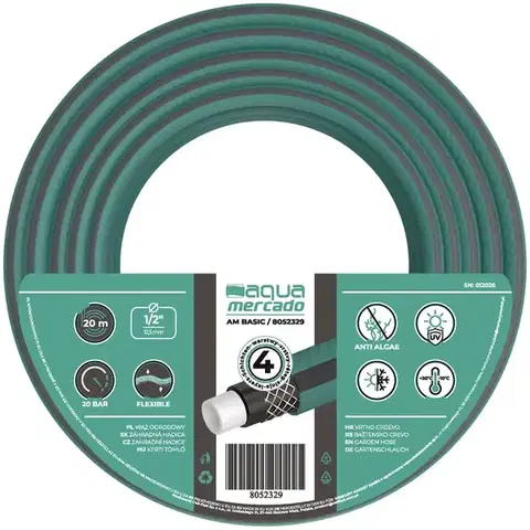 Záhradné hadice Záhradná hadica 4 vrstvová gm BASIC 1/2" 20 mb