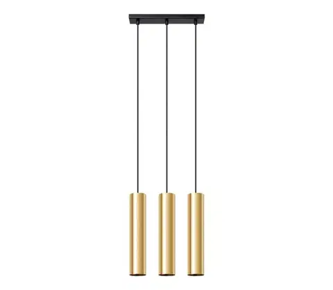 Svietidlá  SL.1201 - Luster na lanku LAGOS 3xGU10/10W/230V zlatá SL.1201