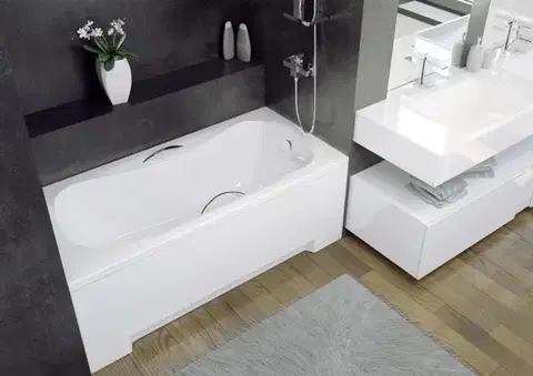 Vane BESCO - Obdĺžniková vaňa ARIA / ARIA PLUS - Madla - Nie, Nožičky k vani - Bez nožičiek, Rozmer vane - 150 × 70 cm VANARIA150