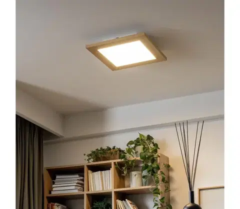 Svietidlá Eglo - LED RGBW Stm. prisadený panel SALOBRENA-C LED/16W/230V hnedá + DO 1xEG33206+1xEG99421
