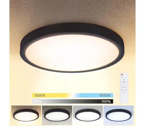 Svietidlá Brilagi-LED Stmievateľné svietidlo ESTELA LED/48W/230V 3000-6500K ø 40 cm čierna+DO WO800-OEM23