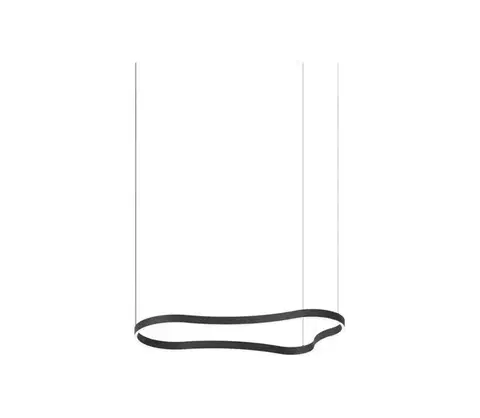 Svietidlá Ideal Lux - LED Luster na lanku WAVES LED/45W/230V CRI 90 čierna 345246