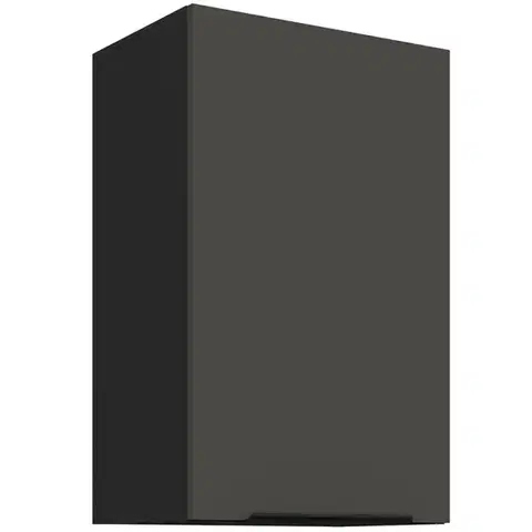 Kuchynské skrinky visiace Kuchynská skrinka Aria-Gr/Bl Anti Fingerprint 45g-72 1f