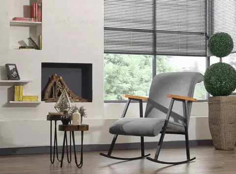 Kreslá Hojdacie kreslo Yoka - Grey