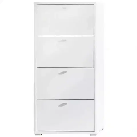 Skrinky na topánky Skrinka Anter A04 Biely Košík