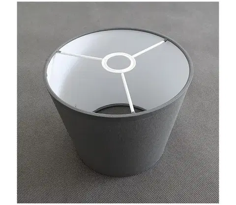 Lampy  Náhradné tienidlo k lustru PICO E14, priemer 18 cm, sivé 9958