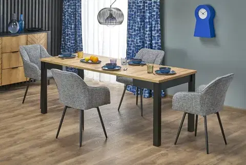 Jedálenské stoly Rozkladací jedálenský stôl QUBIK Halmar