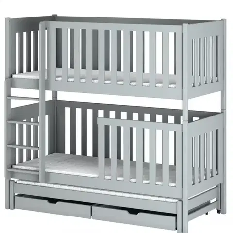 Poschodové postele Posteľ Emilka 90x200 grey