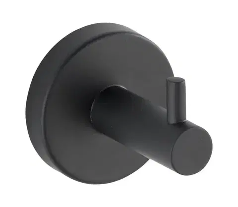 Svietidlá WENKO 24232100-Háčik BOSIO BLACK 5,5x5,5 cm nerezová/strieborná 24232100