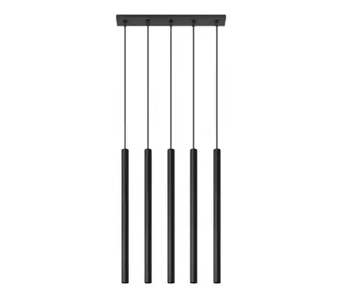 Svietidlá  SL.0472 - Luster na lanku PASTELO 5 5xG9/8W/230V čierna SL.0472
