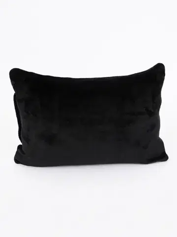 Dekoračné obliečky MKLozkoviny.sk Obliečka na vankúš mikroplyš Exclusive 50 × 70 cm - Laura čierna-  -