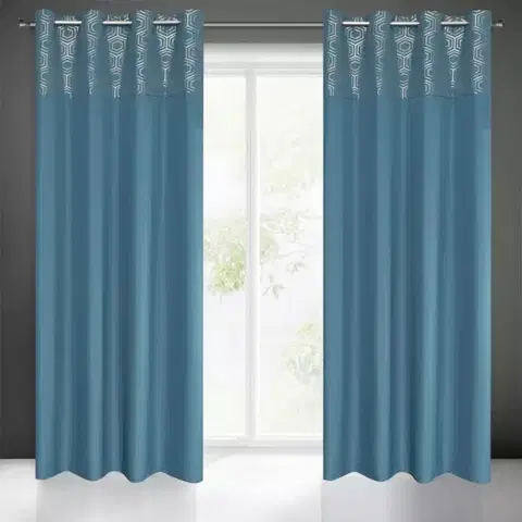 Závesy do spálne Záves DAFNE 140X250 na priechodkách 372874
