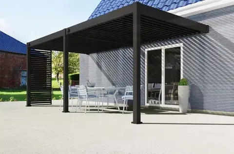 Bioklimatické pergoly Bioklimatická pergola INTRO PLUS 6x3 m k stene Rojaplast