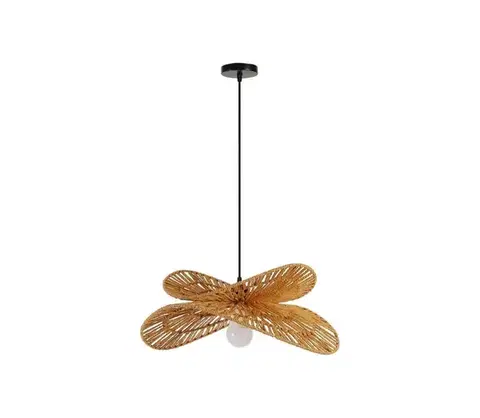 Svietidlá  08265L - Luster na lanku MARIPOSA 1xE27/40W/230V pr. 50 cm juta 08265L