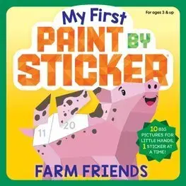 Nalepovačky, vystrihovačky, skladačky My First Paint by Sticker: Farm Friends