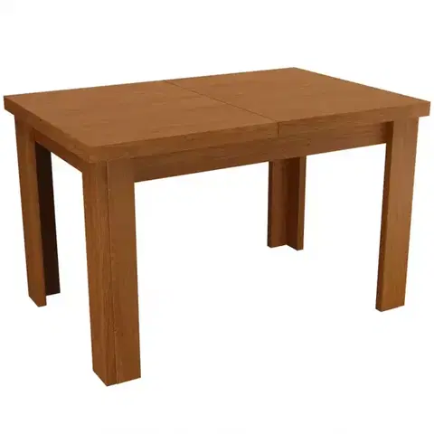 Jedálenské stoly Rozkladací stôl 120/160x80cm jaseň svetlý