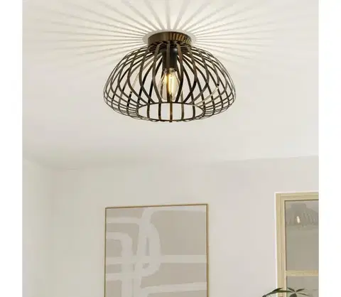 Svietidlá Eglo 901096 - Stropné svietidlo ESPINAL 1xE27/40W/230V priemer 38,5 cm bronzové 901096