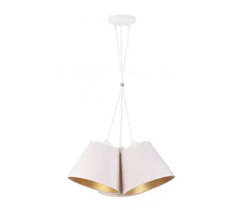 Svietidlá  - Luster na lanku TWIGGY 3xE27/40W/230V pr. 60 cm biela 8979