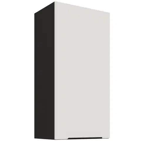 Kuchynské skrinky visiace Kuchynská skrinka Aria-WH/BL anti fingerprint 45G-90 1F