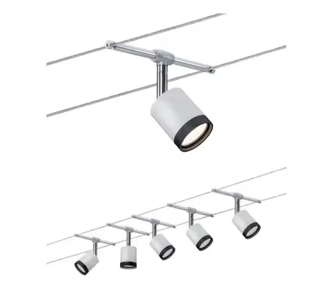 Svietidlá Paulmann 3981 - Sada 5xLED/4W Kompletný lanový systém TUBE 230V 3981