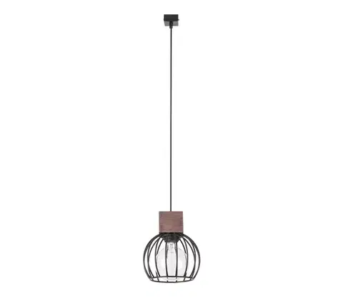Svietidlá  Luster na lanku MILAN 1xE27/60W/230V drevo 31570