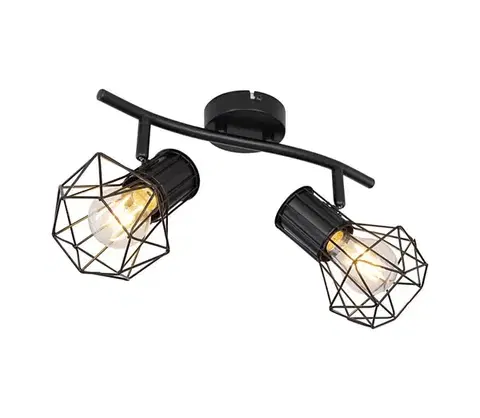 Svietidlá Globo 54017-2 - Bodové svietidlo PRISKA 2xE27/40W/230V 54017-2